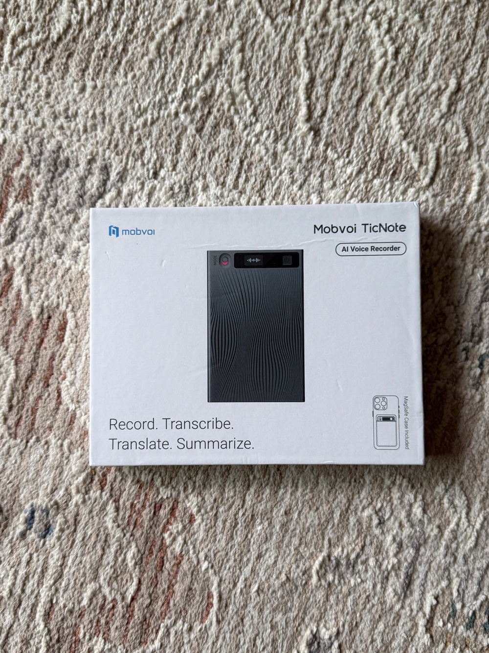 Mobvoi TicNote AI Voice Recorder - Black